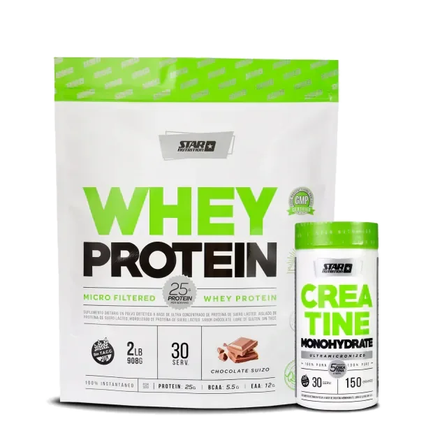 Combo: Whey Protein 2 lbs + Creatina 150 grs