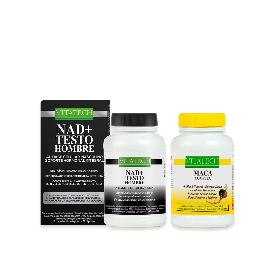 PACK VITALIDAD MASCULINA Y LONGEVIDAD CELULAR - Optimización Masculina Premium
