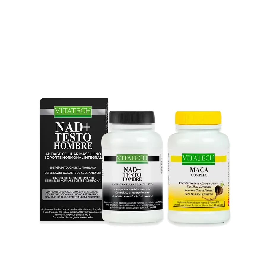 PACK VITALIDAD MASCULINA Y LONGEVIDAD CELULAR - Optimización Masculina Premium