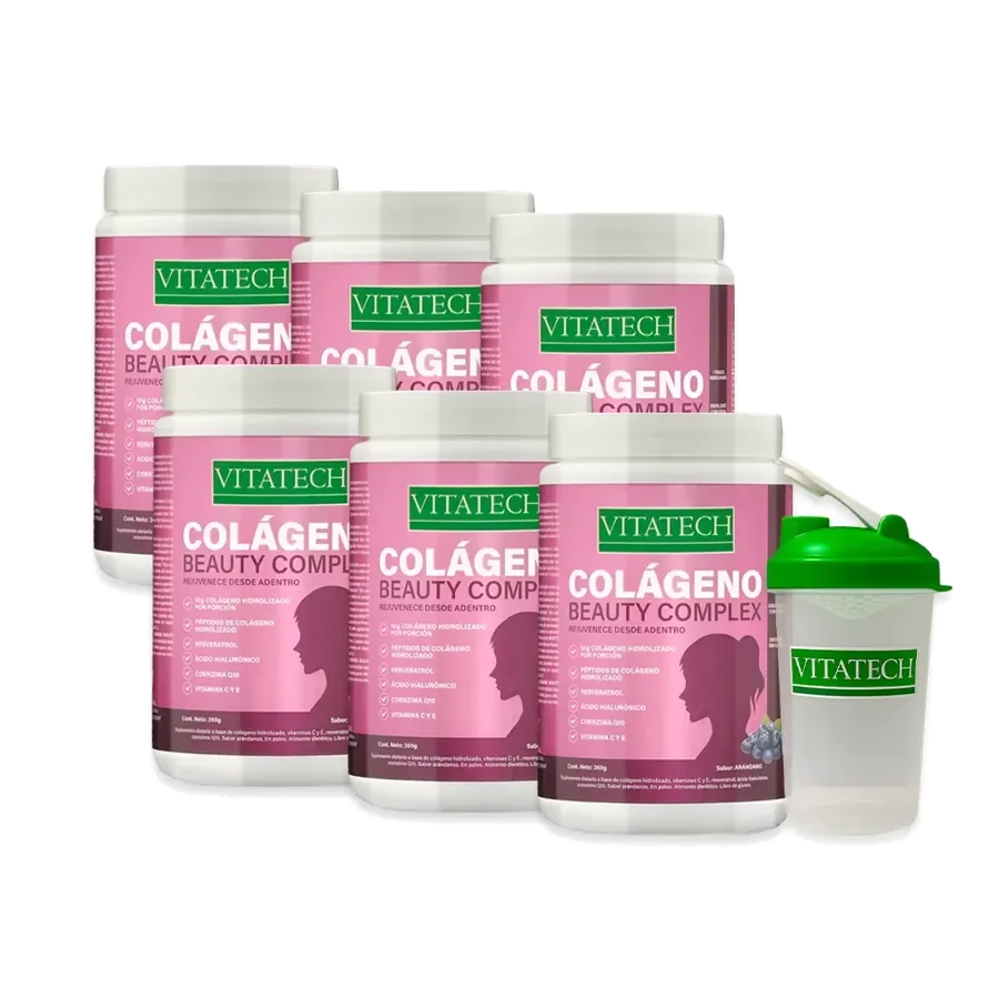 PACK X6 Vitatech Colágeno Beauty Complex