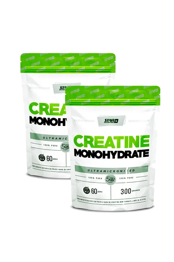 Combo Creatina Doypack sin sabor 300 gramos x2 unidades