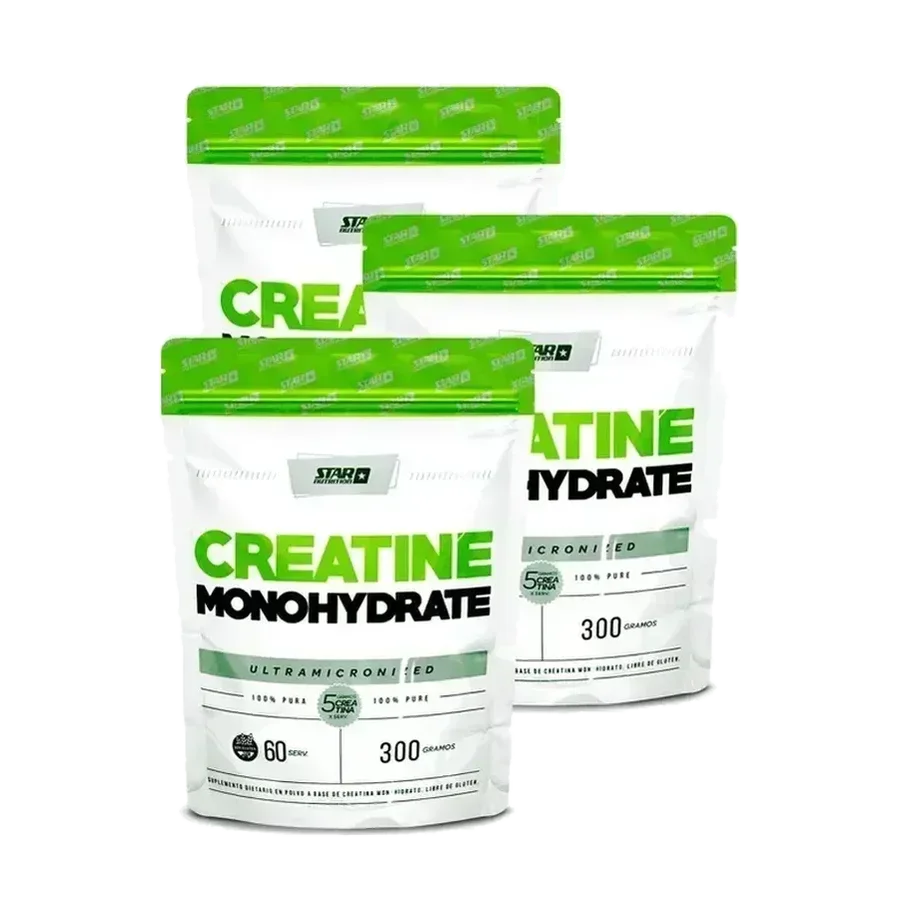 Combo Creatina Doypack sin sabor 300 gramos x3 unidades