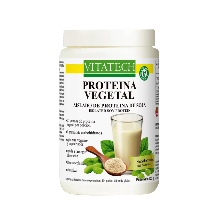 Vitatech Proteína vegetal, Aislado de Soja No Transgenica