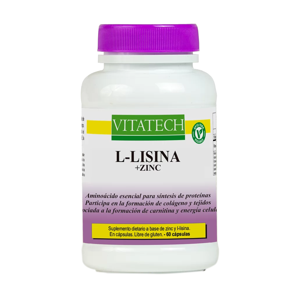 Vitatech L-Lisina + Zinc