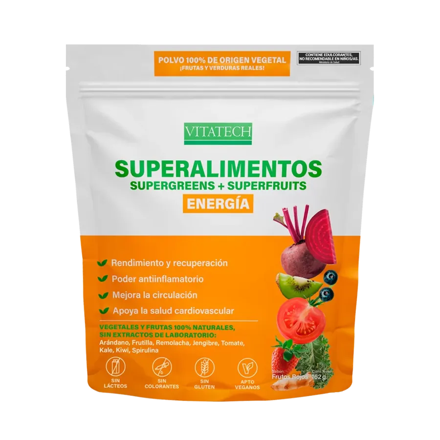 Vitatech Superalimento Energía - Sabor Arándano x 162 g