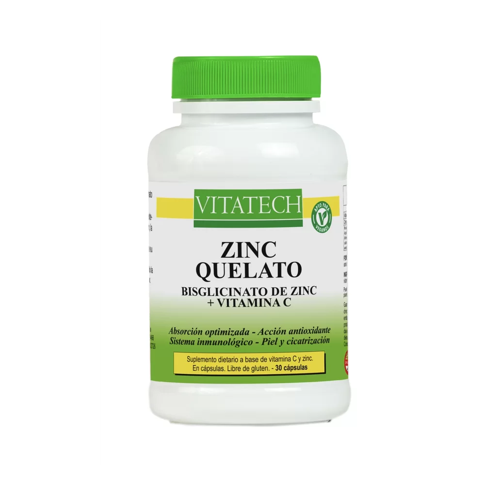 Vitatech Zinc Quelato + Vitamina C x 30 caps