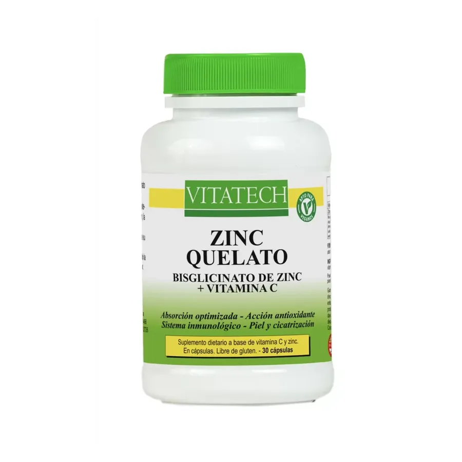 Vitatech Zinc Quelato + Vitamina C x 30 caps